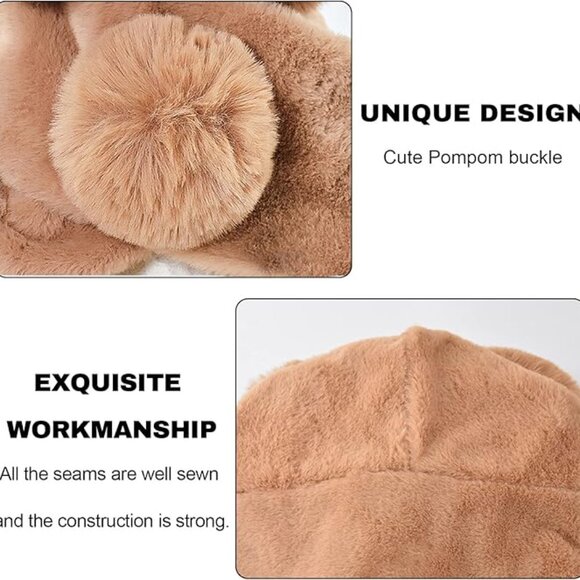 Slouchy Fleece Beanie Winter Hat - Picture 6 of 6